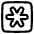 Asterisk Square 2 Icon from Plump Line Set