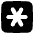 Asterisk Square 2 Icon from Plump Solid Set