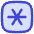 Asterisk Square 2 Icon from Flex Duo Set