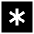 Asterisk Square Icon from Sharp Solid Set