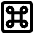 Command Square Icon from Core Remix Set