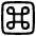 Command Square Icon from Plump Line Set