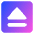 Eject Square Icon from Core Gradient Set