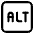 Keyboard Alt Icon from Ultimate Regular Set