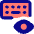 Keyboard Badge Eye View Icon from Core Pop Set