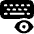 Keyboard Badge Eye View Icon from Ultimate Bold Set