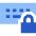 Keyboard Lock Icon from Sharp Flat Set