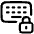 Keyboard Lock Icon from Plump Line Set