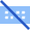 Keyboard Off Icon from Sharp Flat Set