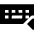 Keyboard One Hand Left Icon from Sharp Solid Set