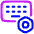 Keyboard Option Setting Bolt Nut Icon from Plump Neon Set