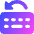 Keyboard Previous Language Icon from Core Gradient Set