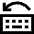 Keyboard Previous Language Icon from Sharp Line Set