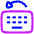 Keyboard Previous Language Icon from Plump Neon Set
