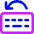 Keyboard Previous Language Icon from Core Neon Set