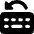 Keyboard Previous Language Icon from Core Solid Set