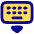 Keyboard Virtual Icon from Plump Pop Set