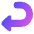 Return 2 Icon from Plump Gradient Set