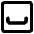 Spacebar Square Icon from Core Remix Set