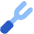 Big Fork Icon from Plump Flat Set