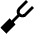 Big Fork Icon from Sharp Solid Set
