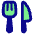 Fork Knife Icon from Plump Pop Set