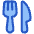 Fork Knife Icon from Plump Duo Set