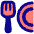 Fork Plate Icon from Plump Pop Set