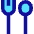 Fork Spoon Icon from Sharp Pop Set