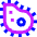 Bacteria Virus Cells Biology Icon from Sharp Neon Set