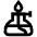 Flame Icon from Atlas Line Set