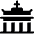 Brandenburg Gate Berlin Icon from Ultimate Bold Set | Free Download as SVG Vector and Transparent PNG | Streamline icons