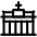 Brandenburg Gate Berlin Icon from Ultimate Regular Set | Free Download as SVG Vector and Transparent PNG | Streamline icons