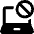 Laptop Disable Icon from Ultimate Bold Set