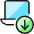 Laptop Download Icon from Ultimate Colors Set