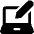Laptop Edit Icon from Ultimate Bold Set