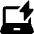Laptop Flash Icon from Ultimate Bold Set