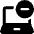 Laptop Subtract Icon from Ultimate Bold Set