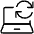 Laptop Sync Icon from Ultimate Light Set