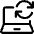 Laptop Sync Icon from Ultimate Regular Set