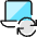 Laptop Sync Icon from Ultimate Colors Set