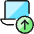 Laptop Upload Icon from Ultimate Colors Set