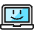 Laptop Smiley Icon from Ultimate Colors Set