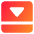 Bar Bottom Panel Close Icon from Core Gradient Set