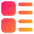 Layout Lists Icon from Core Gradient Set