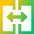 View Side By Side Icon from Sharp Gradient Set