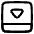 Bar Bottom Panel Close Icon from Plump Line Set