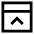 Bar Top Panel Close Icon from Sharp Line Set