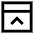 Bar Top Panel Close Icon from Sharp Line Set