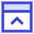 Bar Top Panel Close Icon from Sharp Duo Set